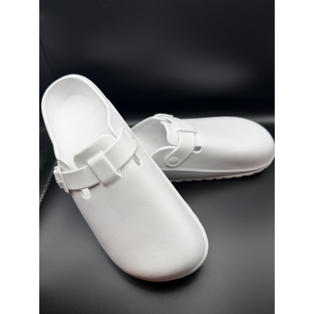 White EVA Slip On Foam Clog Nursing Shoes Mens Size 43 US 10